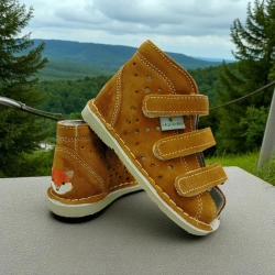 Buty Danielki T125L Camel z liskiem z boku