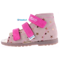 Buty profilaktyczne Mrugała Porto - 1310, kolor 24 beż/amarant