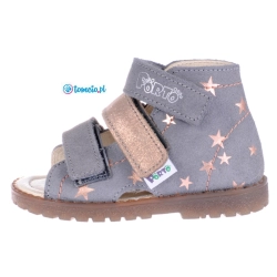 Buty profilaktyczne Mrugała Porto - 1210, kolor 83 popiel/brzoskwinia