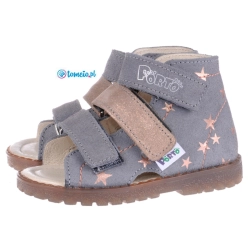 Buty profilaktyczne Mrugała Porto - 1210, kolor 83 popiel/brzoskwinia