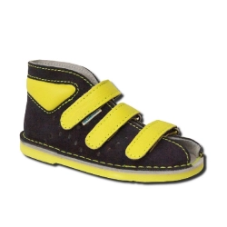 Adamki profilaktyczne buty wzór 016NF-5 granat/ żółty lico