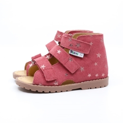 Buty profilaktyczne Mrugała Porto - 1110/1210/1310, kolor 55 amarant gwiazdka